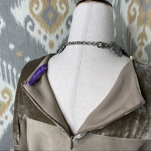 Ralph Lauren Fall 2015 Runway Collection Lamb Suede & Crushed Velvet Blouse - Picture 12 of 16